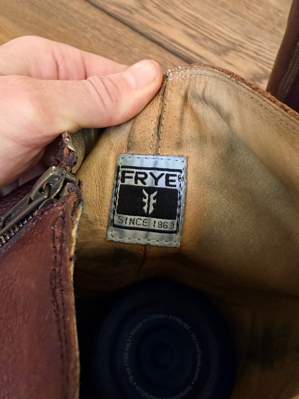 Frye Anna D-Ring Classic Tall Leather Riding Boots - Brown - Picture 2 of 7